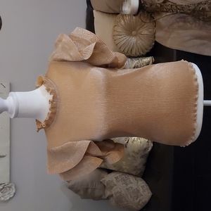 Sparkle flutter sleeve top size small